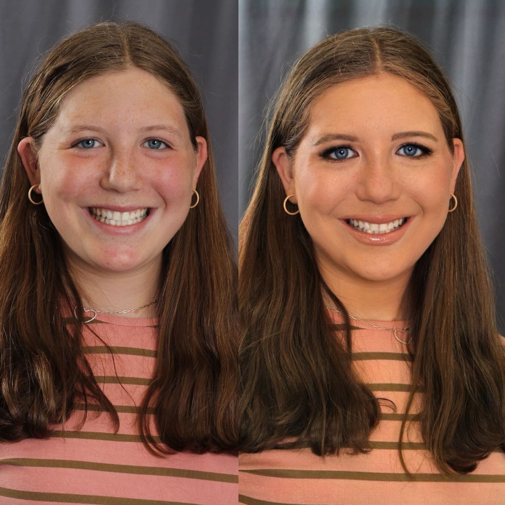 Before and after: natural daytime makeup